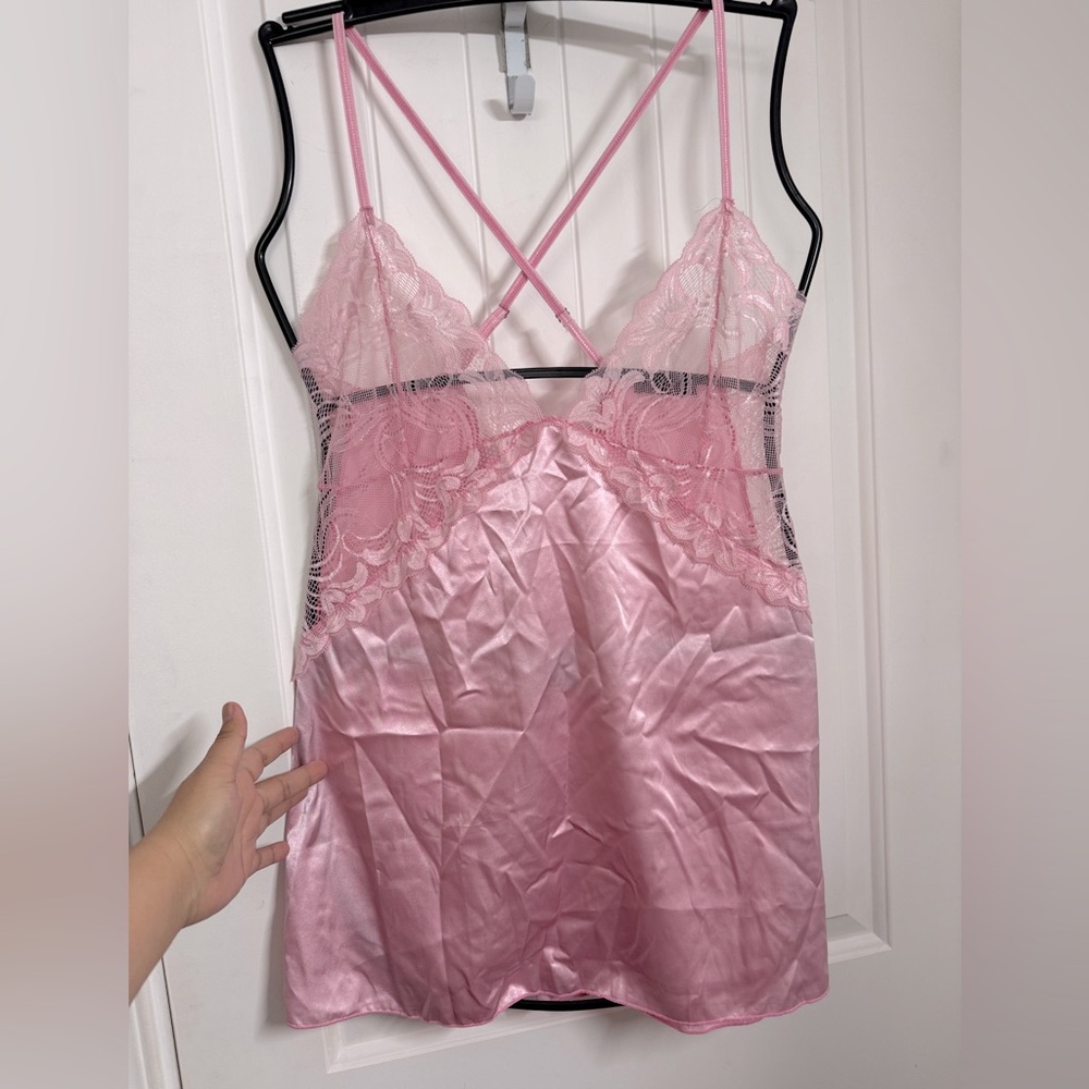 Baby pink lingerie